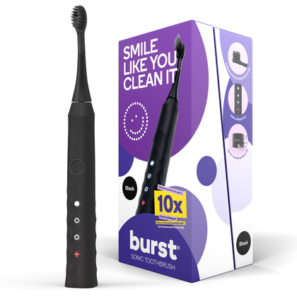 Wholesale price for Burst Sonic Electric Toothbrush with 1 Head and Charging Base, Black ZJ Sons Burst 