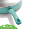 GreenLife Diamond Ceramic Non-stick 5 Qt. Saute Pan, Turquoise