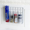 Home Basics Over the Cabinet Vinyl Coated Steel Wrap Organizer, Silver