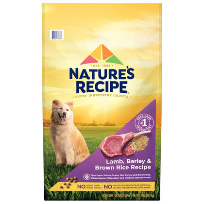 Wholesale price for Nature’s Recipe Original Dry Dog Food for Adult Dogs, Lamb & Rice Recipe, 24 lb Bag ZJ Sons Nature's Recipe 