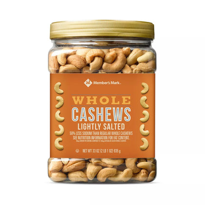 Wholesale price for Member's Mark Lightly Salted Whole Cashews (33 oz.) ZJ Sons Member's Mark 