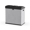 Wholesale price for Step N' Sort 3-Compartment Stainless Steel Kitchen Trash and Recycling Bin, 16 gal ZJ Sons Step N' Sort 