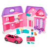 Wholesale price for Kid Connection Folding Dollhouse with Family Car, 21 Pieces ZJ Sons ZJ Sons 