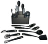 Mainstays Black 21 Piece Kitchen Set, Customizable 2-Piece Caddy Set, Heat Resistant to 450 Degrees F