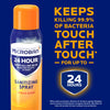 Microban 24 Hour Disinfectant Multi-Surface Sanitizing Spray, Citrus Scent, 2 Count, 15 fl oz Each