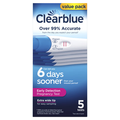 Clearblue Early Detection Pregnancy Test, 5 Count