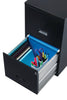 Filing Cabinet 2-Drawer Steel File Cabinet with Lock, Black