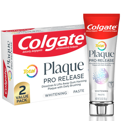 Wholesale price for Colgate Total Plaque Pro Release Whitening Toothpaste, 2 Pack, 3 Oz Tubes ZJ Sons Colgate 