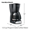Wholesale price for Hamilton Beach Programmable Coffee Maker, 12 Cups, Black, Model 49465R ZJ Sons Hamilton Beach 