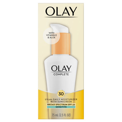 Wholesale price for Olay Complete Daily Moisturizer for Sensitive Skin, SPF 30, 2.5 fl oz ZJ Sons Olay 