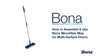 Bona Microfiber Mop for Hard-Surface Floors, with Washable Microfiber Cleaning Pad