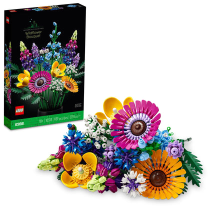 Wholesale price for LEGO Icons Wildflower Bouquet 10313 Artificial Flowers with Poppies and Lavender, Anniversary and Mother's Day Gift for Wife, Unique Home Décor, Botanical Collection with Spring Flowers ZJ Sons ZJ Sons 