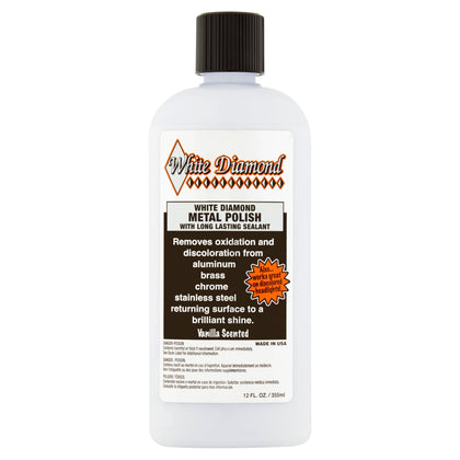 White Diamond Metal Polish with Long Lasting Sealant, 12 FL. Oz.