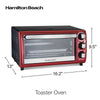 Wholesale price for Hamilton Beach Toaster Oven, Red with Gray Accents, 31146 ZJ Sons Hamilton Beach 
