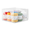The Home Edit Large Bin 10 in  Plastic Modular Storage System 2 Pack Organizer Clear