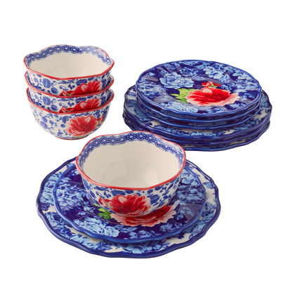 Wholesale price for The Pioneer Woman Heritage Floral 12-Piece Stoneware Dinnerware Set ZJ Sons The Pioneer Woman 