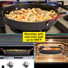 Tasty Non-Stick Multipurpose Pan, Heavy Gauge Carbon Steel, Stovetop, Oven and Gas Grill Safe Up to 450°F, Premium Non-Stick Coating, 12