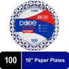 Dixie Ultra Disposable Paper Plates, 10 in, 100 Count