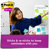 Post-it Super Sticky Notes, 3 in. x 3 in., Supernova Neons, 24 Pads