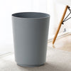 Mainstays Soft Touch Ribbed Plastic 1.98 Gallon Wastebasket in Grey for Bathroom, Kitchen and Bedroom