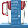 Brita Large 10 Cup Water Filter Pitcher with 1 Standard Filter, Made Without BPA, Huron, Red