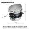 Wholesale price for Hamilton Beach Breakfast Sandwich Maker, Silver, 25475 ZJ Sons Hamilton Beach 