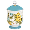 The Pioneer Woman Rose Shadow Canister with Acrylic Knob, 8.25
