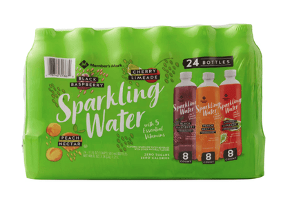 Wholesale price for Member's Mark Sparkling Water Variety Pack (17oz / 24pk) ZJ Sons Member's Mark 