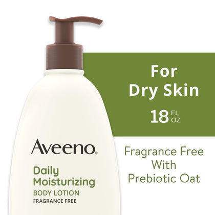 Aveeno Daily Moisturizing Lotion with Oat for Dry Skin, 18 fl. oz