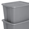 Sterilite 18 Gallon Tote Box Plastic, Gray, Set of 8