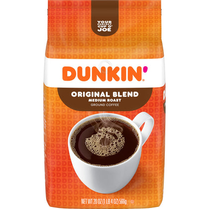 Wholesale price for Dunkin' Original Blend Ground Coffee, Medium Roast, 20-Ounce (Packaging May Vary) ZJ Sons Dunkin 