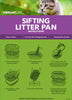 Vibrant Life Sifting Litter Pan, Large, 18.88 inches x 15.21 inches