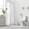 Design House Wyndham Bathroom Linen Storage Floor Cabinet in White