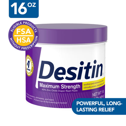 Wholesale price for Desitin Maximum Strength Diaper Rash Cream with Zinc Oxide, 16 oz ZJ Sons Desitin 