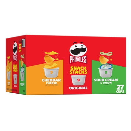 Wholesale price for Pringles Snack Stacks Variety Pack Potato Crisps Chips, 19.3 oz, 27 Count ZJ Sons Pringles 