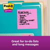 Post-it Super Sticky Notes, 4 in x 4 in, Energy Boost, Lined, 6 Pads