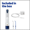 Wholesale price for Waterpik Cordless Portable Water Flosser, White and Blue ZJ Sons Waterpik 