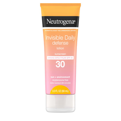 Wholesale price for Neutrogena Invisible Daily Defense Lotion, SPF 30, 3.0 fl. oz ZJ Sons Neutrogena 