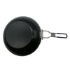 Ozark Trail 9.5 inch Camping Frying Pan Black Carbon Steel with Folding Handle