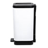 Hefty 2.6 gal Step On Plastic Bathroom Trash Can, White