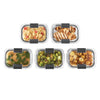 Rubbermaid Brilliance Food Storage Containers, 3.2 Cup 5 Pack, Leak-Proof, BPA Free, Clear Tritan Plastic