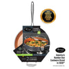 Gotham Steel 5.5 Qt Multipurpose Nonstick Jumbo Cooker Saute Pan with Glass Lid, Stainless Steel Handle Oven & Dishwasher Safe Copper