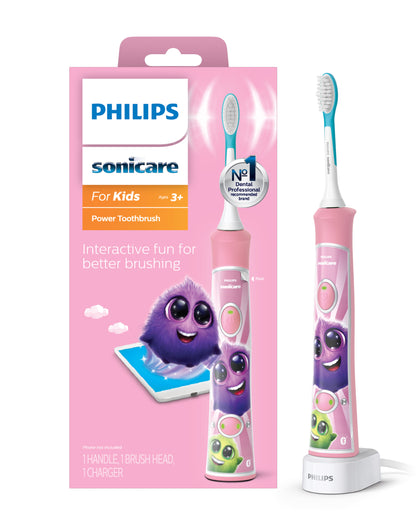 Wholesale price for Philips Sonicare for Kids Rechargeable Electric Toothbrush with Bluetooth Connectivity, Pink ZJ Sons Sonicare 