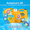 Arm  Hammer Clean Burst 5-in-1 Laundry Detergent Power Paks, High Efficieny (HE), 42 Count