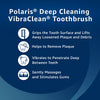 Equate Polaris Deep Cleaning VibraClean Toothbrush, Deep Cleaning Soft Bristles, Helps Remove Plaque, 2 Count