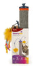 SmartyKat Scratch 'N Spin Carpet Cat Scratching Post with Interactive Spinning Wand Cat Toys