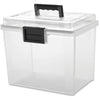 IRIS USA Plastic Legal File Storage Box for Letter with Organizer Lid