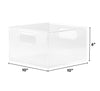 The Home Edit Large Bin 10 in  Plastic Modular Storage System 2 Pack Organizer Clear