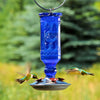 Perky-Pet 8117-2 Cobalt Blue Antique Bottle Hummingbird Feeder, 16 Oz