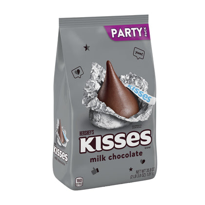 Wholesale price for HERSHEY'S KISSES Milk Chocolate Silver Foil, Easter Candy Bulk Party Pack, 35.8 oz ZJ Sons Hershey's 